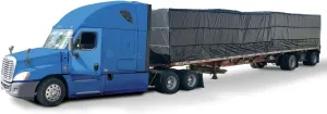 Carolina Tarps Lightweight Lumber Tarp 24' x 27' (87 lb) 8' Drop Flatbed Tarp Ripstop Black