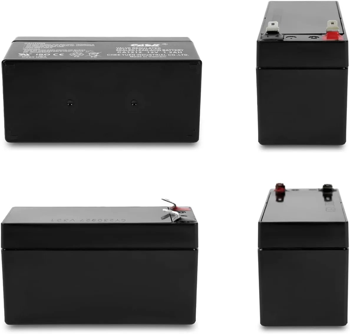 Casil 12V 1.2Ah Replacement Battery Compatible with ADI/Ademco 484 Security System, Technacell TC1212 Emergency Light
