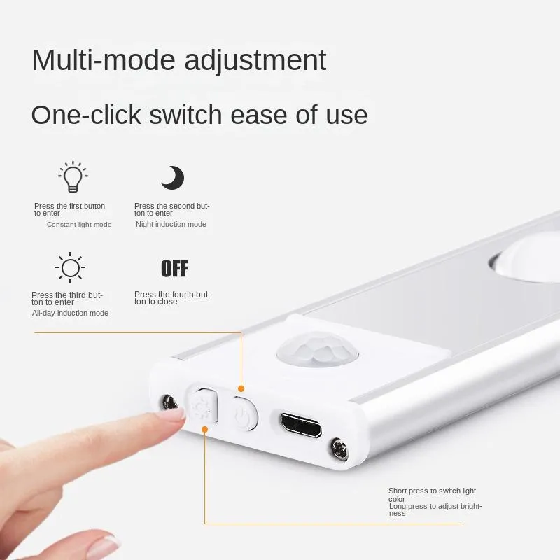 Cat Eyes Motion Sensor Light Led Induction Cabinet Light Home Decord Light Ultria Thin LED Hallway Wireless Induction Lamp