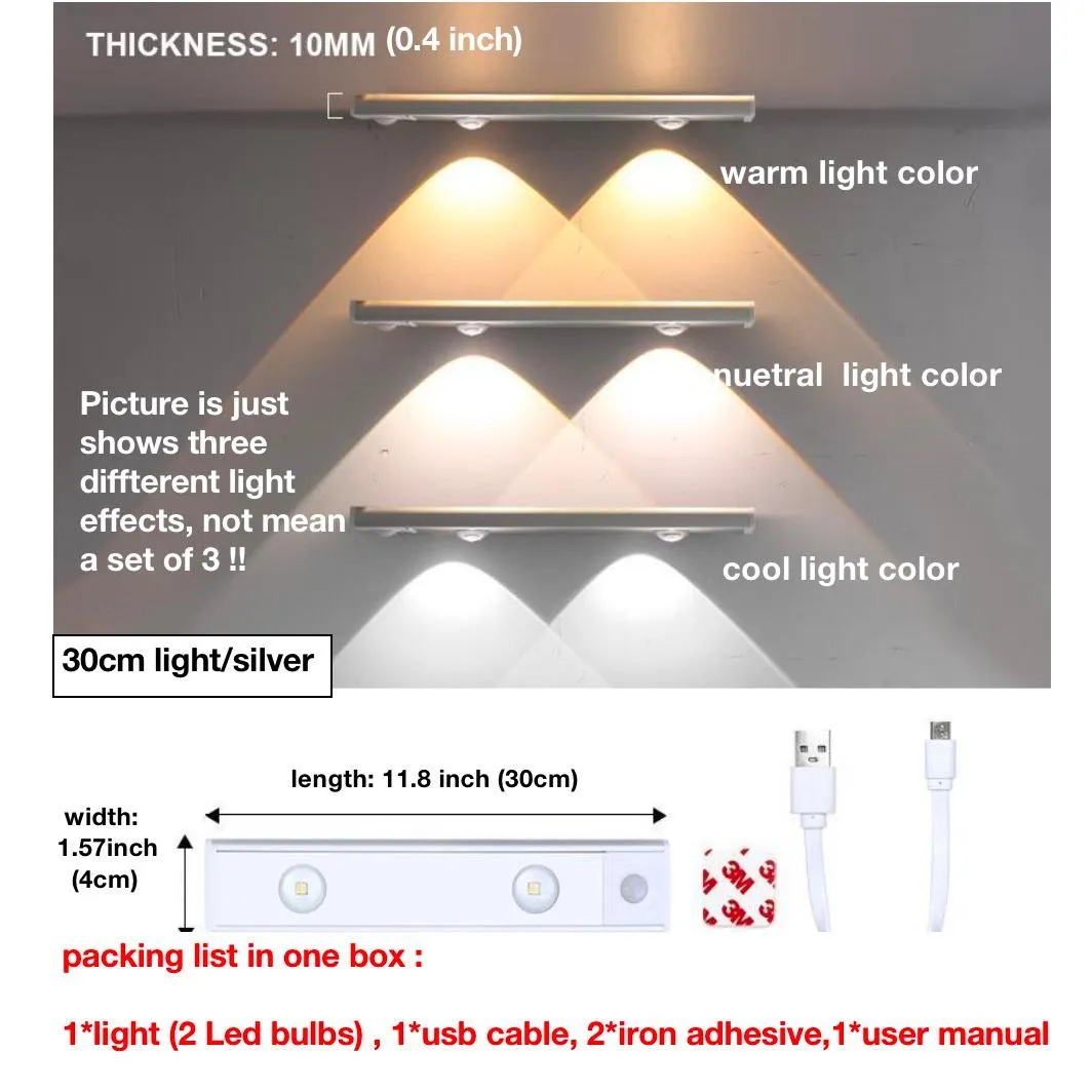 Cat Eyes Motion Sensor Light Led Induction Cabinet Light Home Decord Light Ultria Thin LED Hallway Wireless Induction Lamp