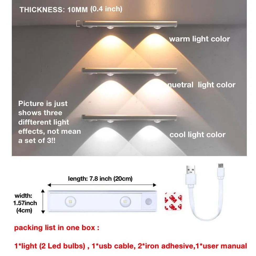 Cat Eyes Motion Sensor Light Led Induction Cabinet Light Home Decord Light Ultria Thin LED Hallway Wireless Induction Lamp