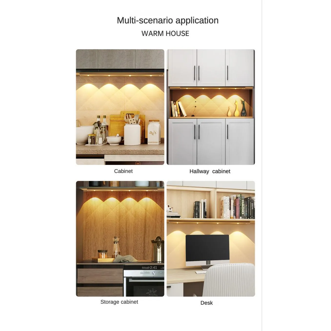 Cat Eyes Motion Sensor Light Led Induction Cabinet Light Home Decord Light Ultria Thin LED Hallway Wireless Induction Lamp