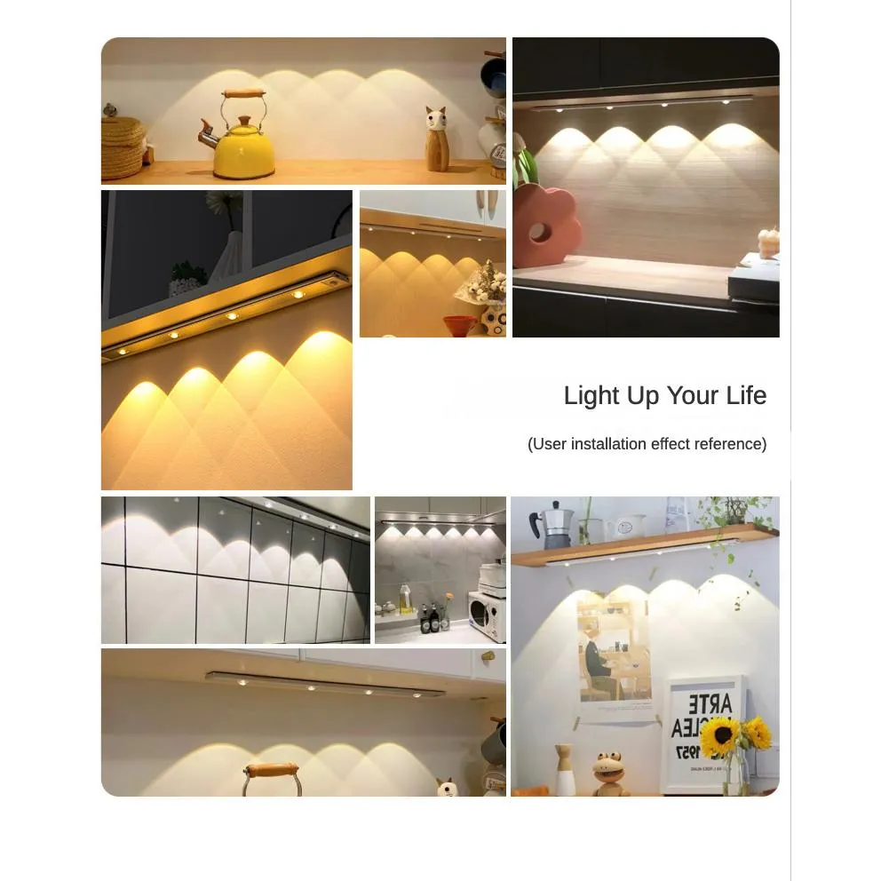 Cat Eyes Motion Sensor Light Led Induction Cabinet Light Home Decord Light Ultria Thin LED Hallway Wireless Induction Lamp