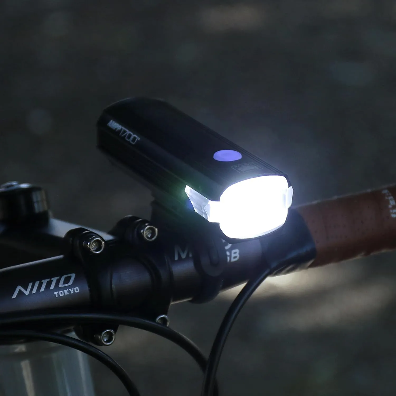 CATEYE AMPP USB Rechargeable Bike Light – High Visibility Super Bright OptiCube™ Headlight for Commuters, Road Cyclists & Mountain Bikers, Day & Night Riding Modes, IPX4 Waterproof, Tough & Durable