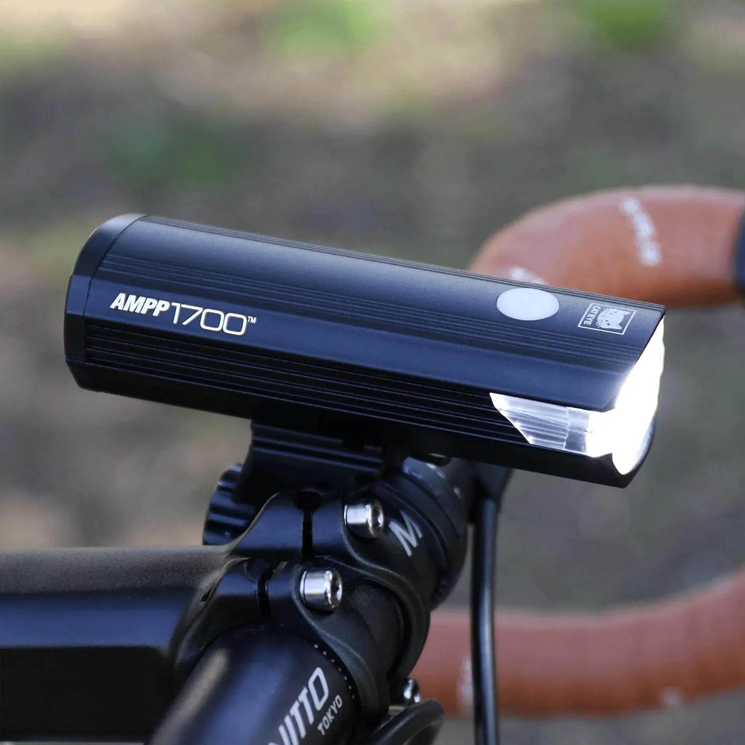 CATEYE AMPP USB Rechargeable Bike Light – High Visibility Super Bright OptiCube™ Headlight for Commuters, Road Cyclists & Mountain Bikers, Day & Night Riding Modes, IPX4 Waterproof, Tough & Durable