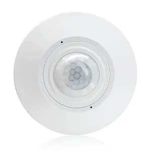 Ceiling Mount 360 degree PIR Occupancy Motion Sensor,2200W,110-265V,8-12M High Sensitive HardWired Occupancy Sensor Detector, Commercial/Residential,Up to 1600 sq.ft(10A,Neutral Wire Required)