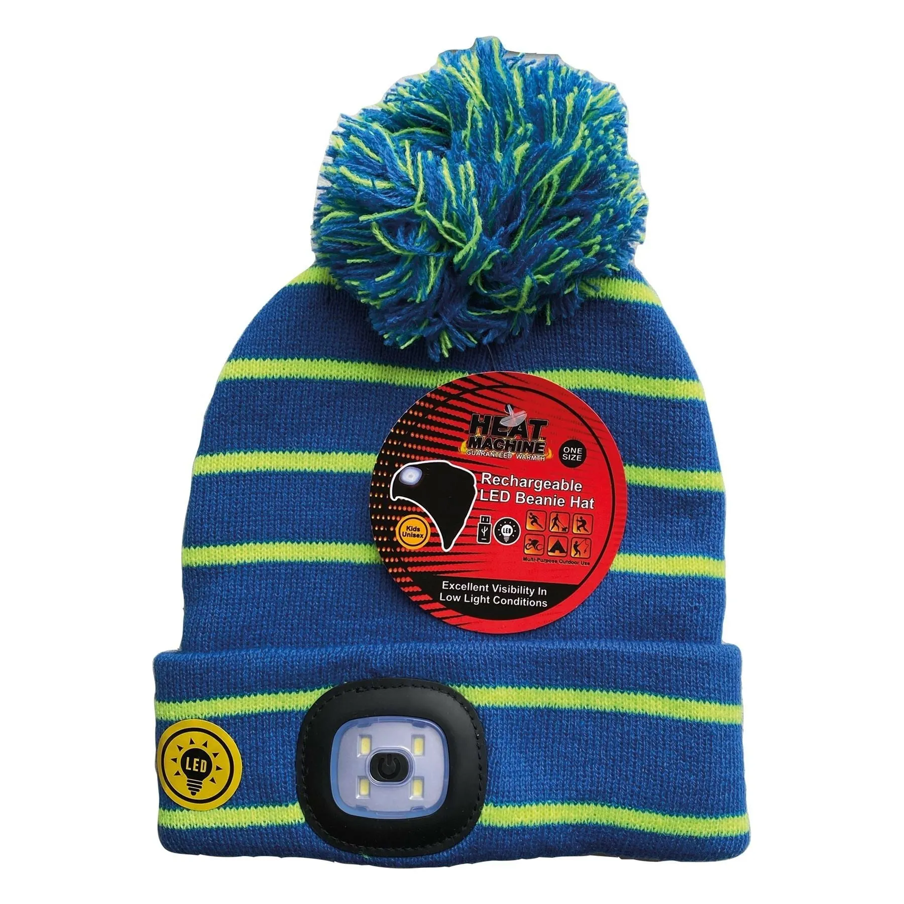 Childrens LED light Hat (assorted colours) 3369