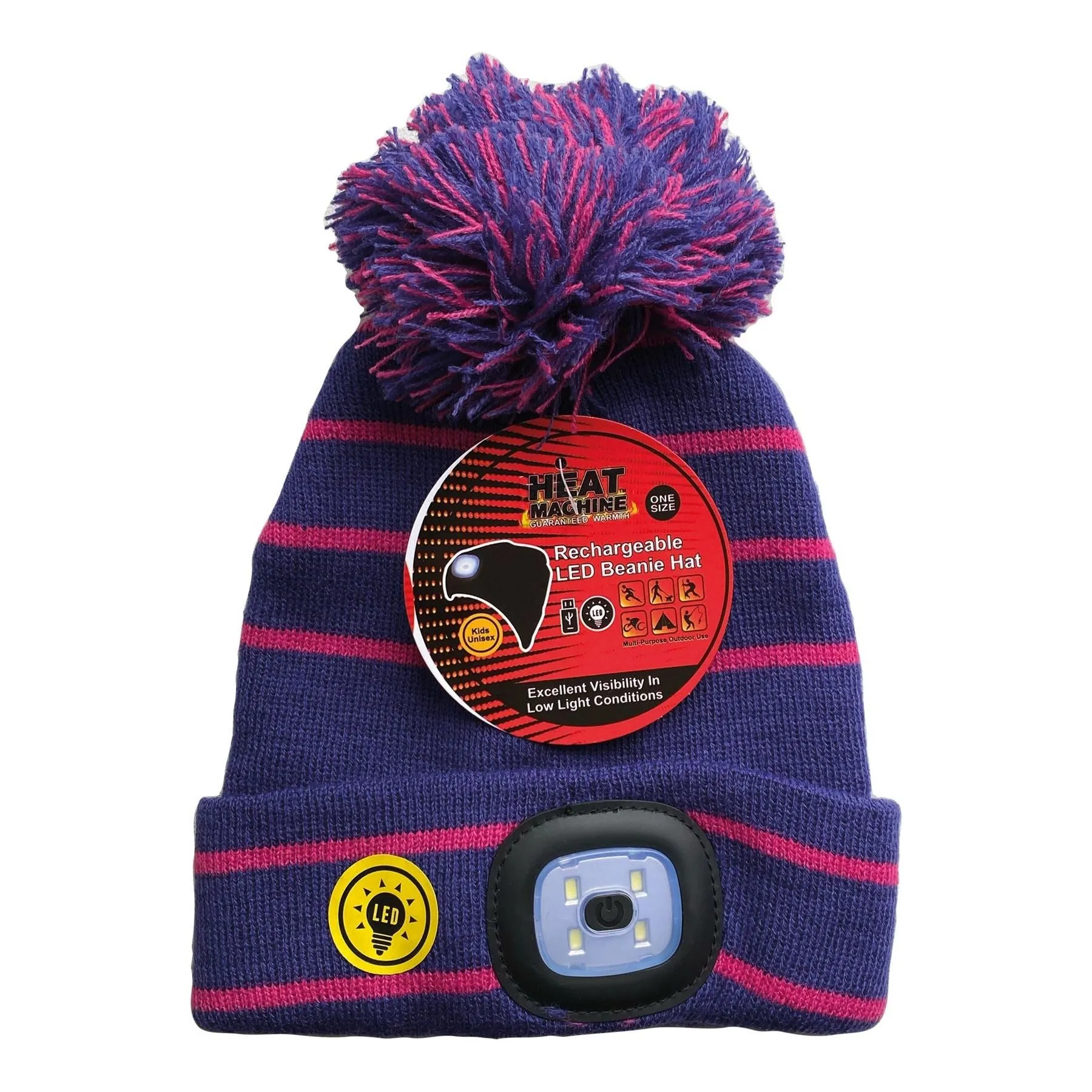 Childrens LED light Hat (assorted colours) 3369