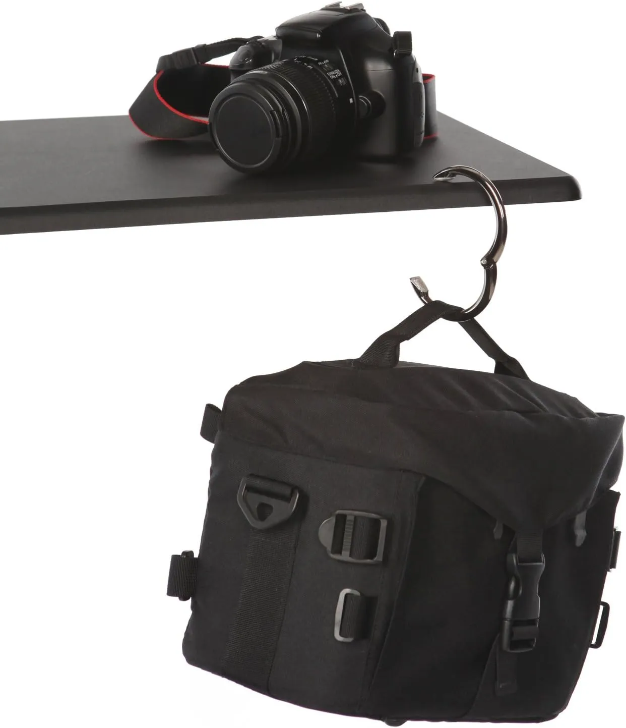 Clipa Bag Hanger - The Ring That Opens Into a Hook, Closes Automatically | Hangs Almost Anywhere in Just 1/2" of Space | Holds 33 lbs Yet Weighs Only 1.6 oz | 8 Styles | 3 yr Warranty