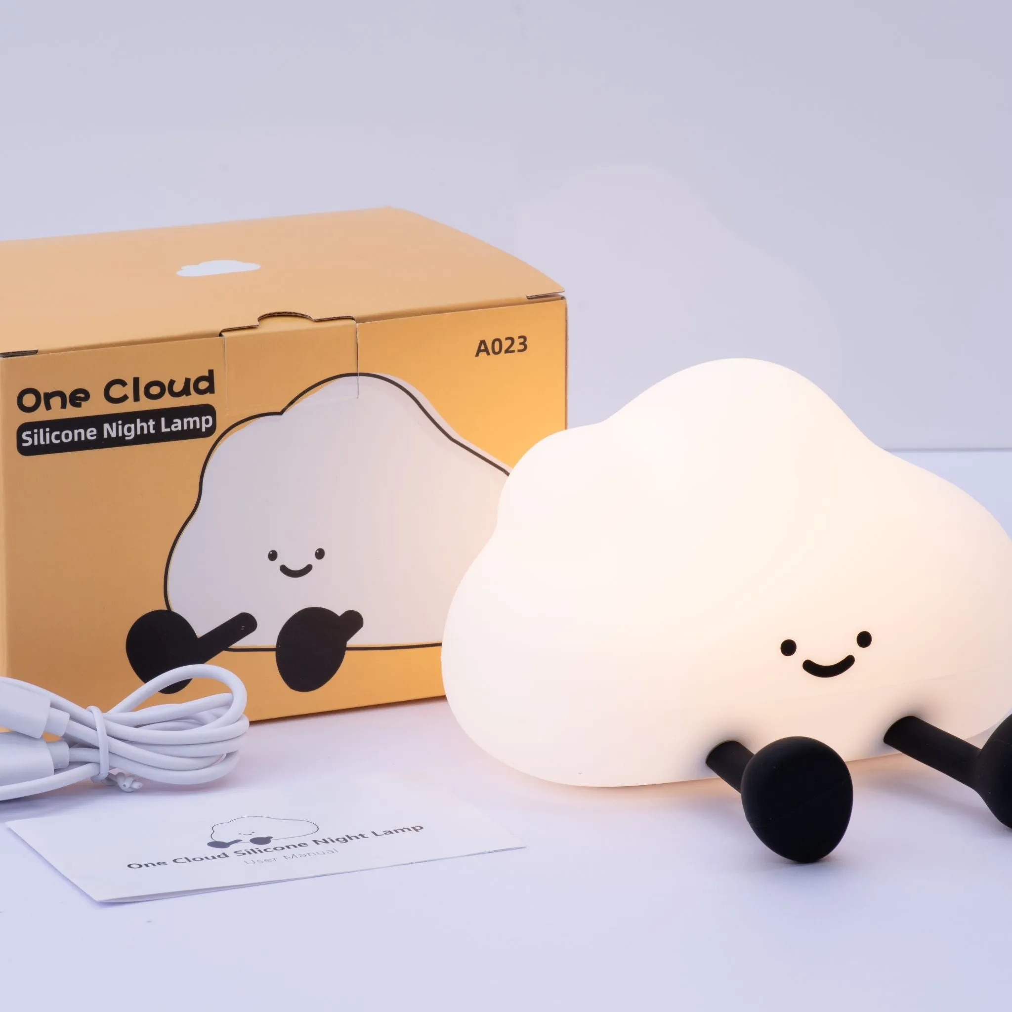 Cloud LED Night Light USB Rechargeable Animal Touch Control Lamp