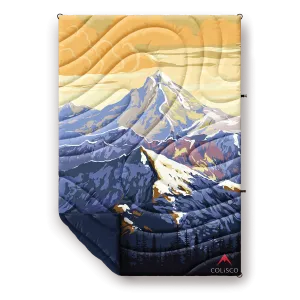 Colisco Mountain Peaks Puff Camping Blanket 52” x 75”