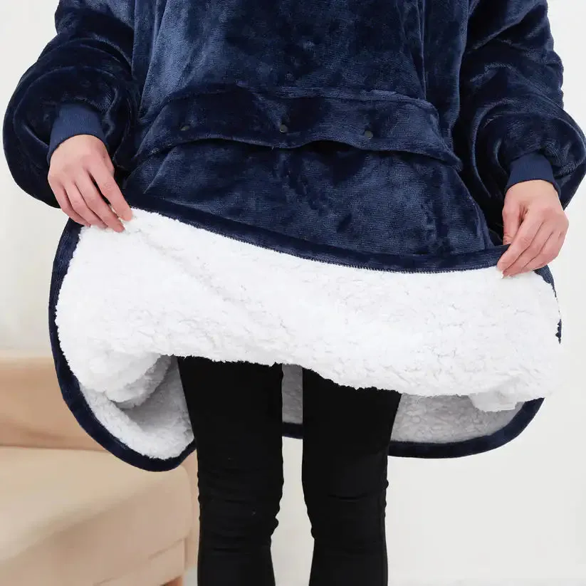Comfy Heated Hoodie Blanket