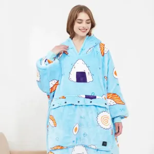 Comfy Heated Hoodie Blanket