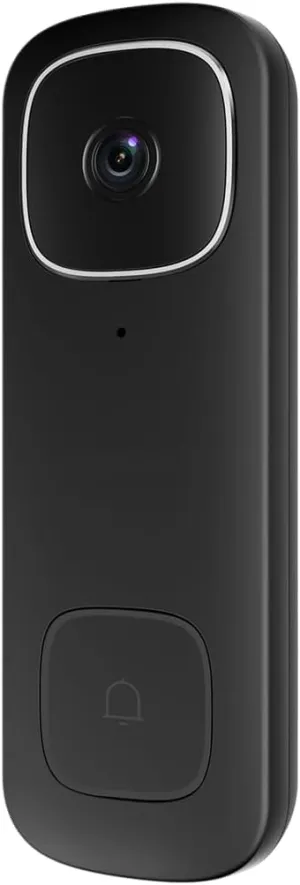 Complete WiFi Video Doorbell Kit for Dahua USA DB6I (Black), 5MP 2.4 GHz and 5 GHz Wi-Fi connectivity, Two-Way Talk, 2.2mm Wide Angle View, MicroSD Slot, Comes with Angle Brackets
