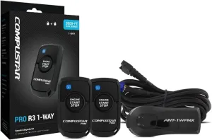 Compustar RF-P1WR3-FM PRO R3 1-Button 1-Way Remote Kit