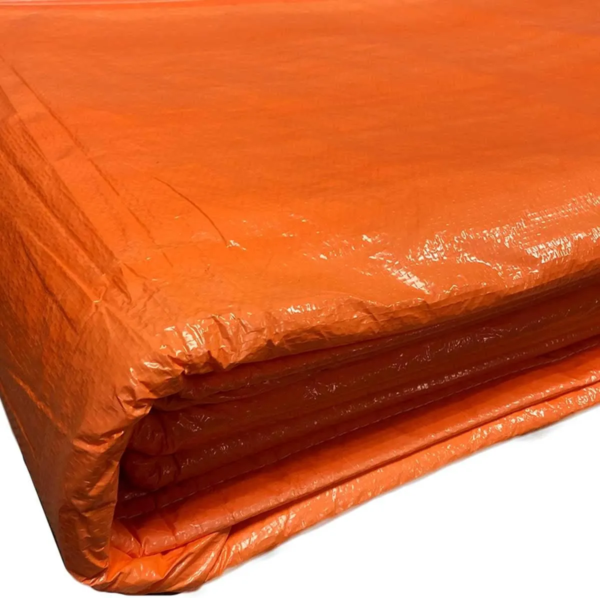 Concrete Curing Blanket Cover - Heavy Duty PE Coated Woven Insulated Foam Core for Cement, Construction, Landscaping - Tear & Water Resistant - 12 x 24 Ft - Indoor/Outdoor Tarp (Orange)