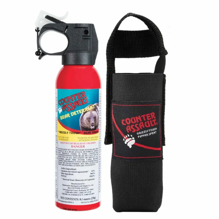 Counter Assault Bear Spray With Holster 32ft 8.1oz