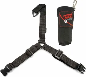 Counter Assault Universal Chest Holster - Bear Spray Holder - Hands Free 3-Point Holster - Outdoor Activity Gear - Camping & Hiking Essentials
