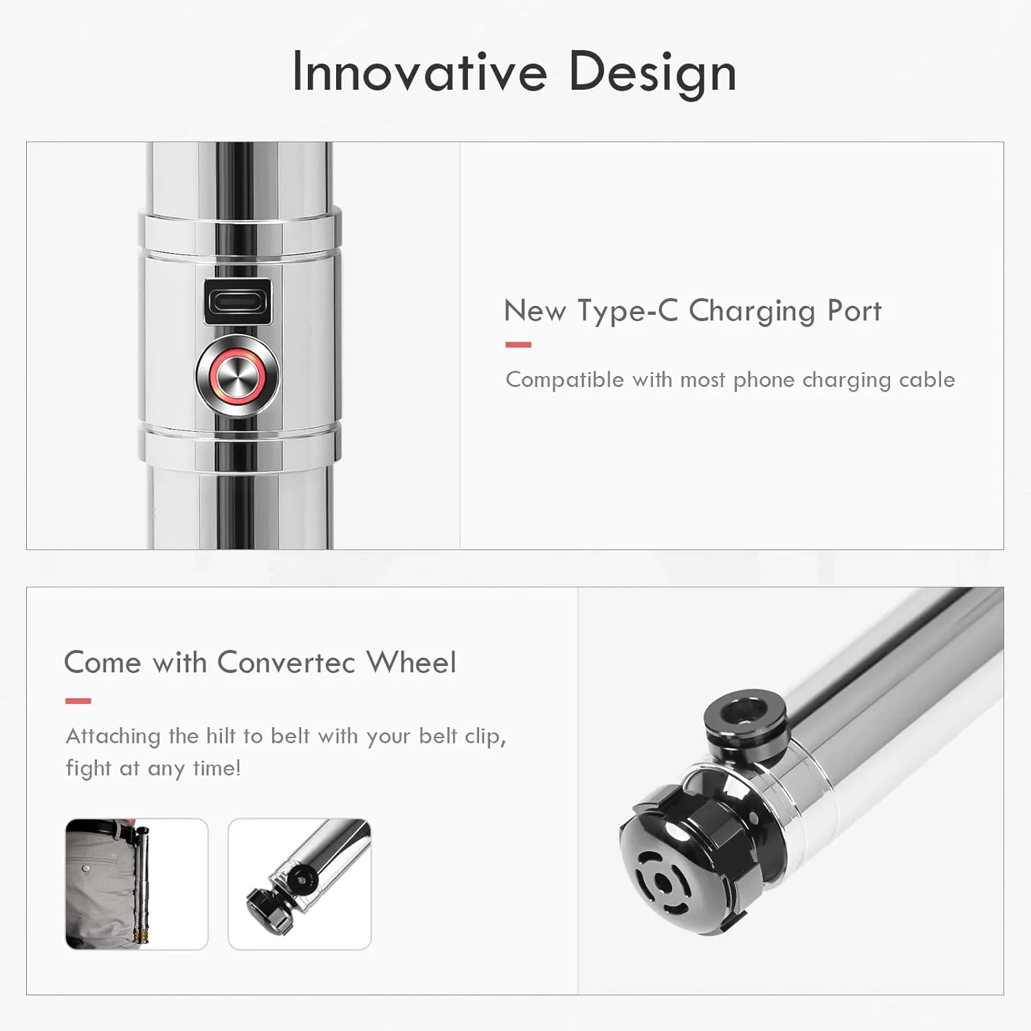 CUSTOM SABER Sensitive Smooth Swing RGBX Motion Control Light Saber, Support Real Heavy Dueling, Infinite Color Changing, 16 Sound Fonts, Aluminium Alloy Hilt Revan Light Saber for Adult Gift