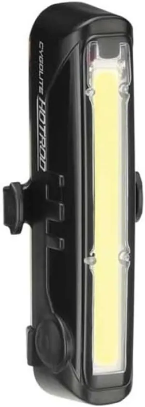 Cygolite Hotrod Front– 110 Lumen Bike Light– 3 Night & 3 Daytime Modes– Sleek Durable Design –IP64 Water Resistant– Sturdy Flexible Mount– USB Rechargeable Front Light– for Road & Commuter Bicycles