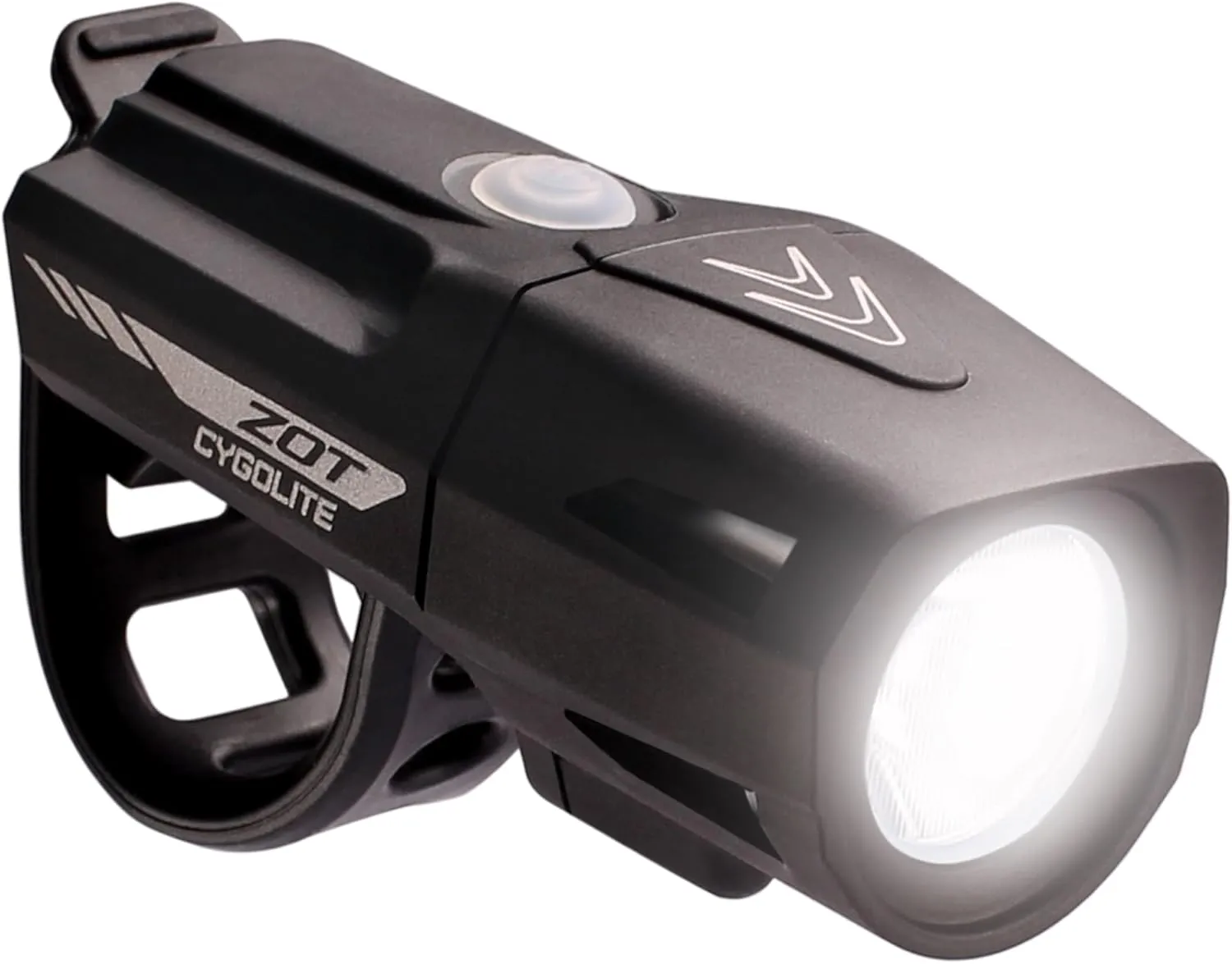 Cygolite Zot– 450 Lumen Bike Light– 5 Night & 2 Daytime Modes– Sleek Durable Design– IP67 Waterproof– Sturdy Flexible Mount– USB Rechargeable Headlight– for Road & Commuter Bicycles,Black,Compact