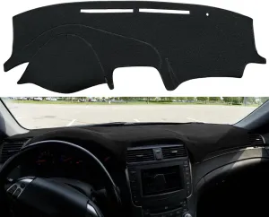 Dashboard Cover Dash Cover Mat Custom Fit for Acura TL 2004 2005 2006 2007 2008 with Climate Sensor,Without Dash Speakers and Light Sensor(Black) Y02