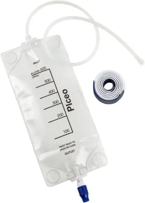 Depot with Clear 600ml Drainage Bag, Twist Drain Valve, 24 Inch Tubing,nephrostomy Bag (1)