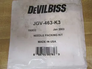 DEVILBISS JGV-463-K3 for Spray Gun, Needle Packing KIT