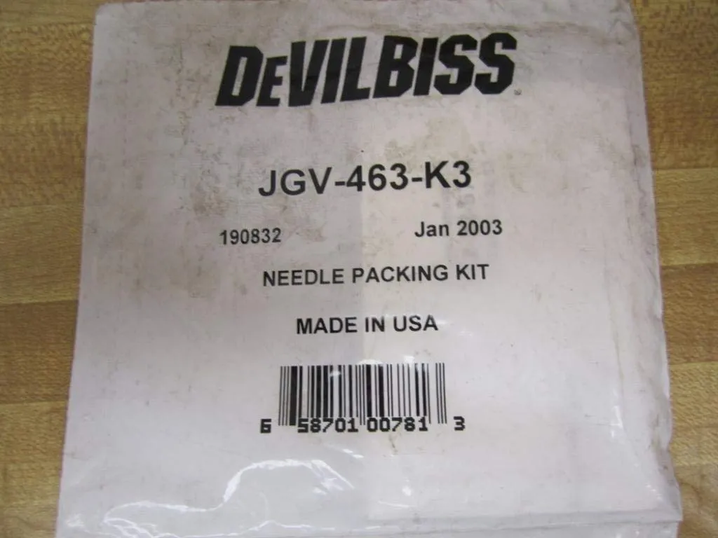 DEVILBISS JGV-463-K3 for Spray Gun, Needle Packing KIT