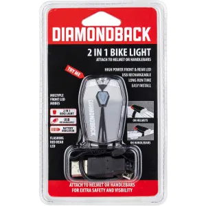 Diamondback 2 in 1 Helmet Safety Light