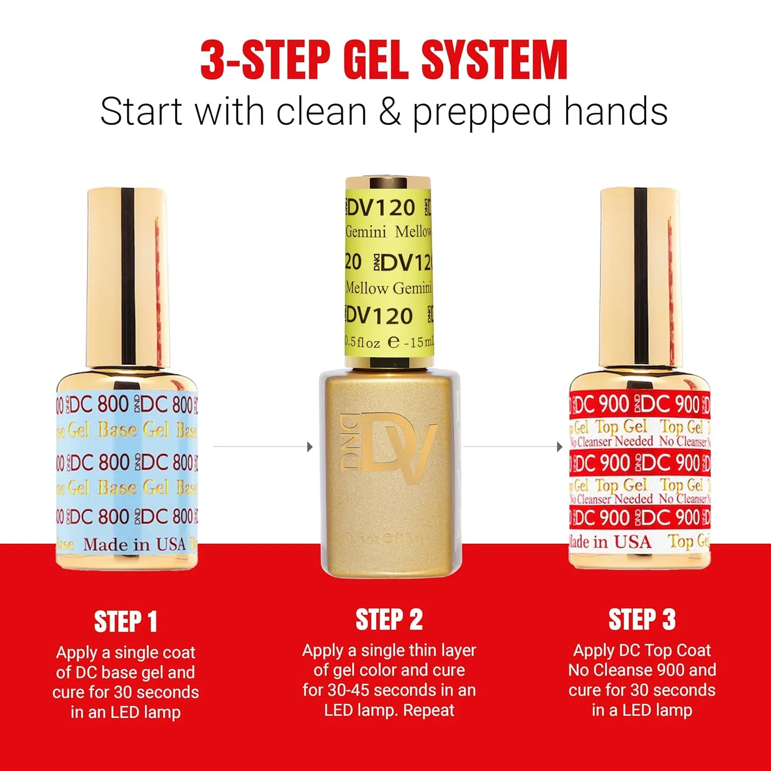 DND Diva Gel Polish Set, Soda Poppin Collection, UV/LED Gel Polish and Air Dry Nail Lacquer, Matching Chip-Free Polish Duo, 119 Voo-DEW Green, 0.5 Fl Oz