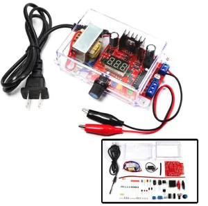 Do it Yourself Soldering Kit LM317 Adjustable Voltage Regulator Kit, AC-DC 110V to 1.25V-12V Electronic DIY Adjustable Voltage Regulator Output