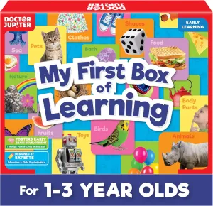 Doctor Jupiter My First Box of Learning | Toys for Toddlers Ages 1-2-3 | Toddler Learning & Educational Activities for 1  Year Old Boys & Girls | Gift Ideas for Birthdays