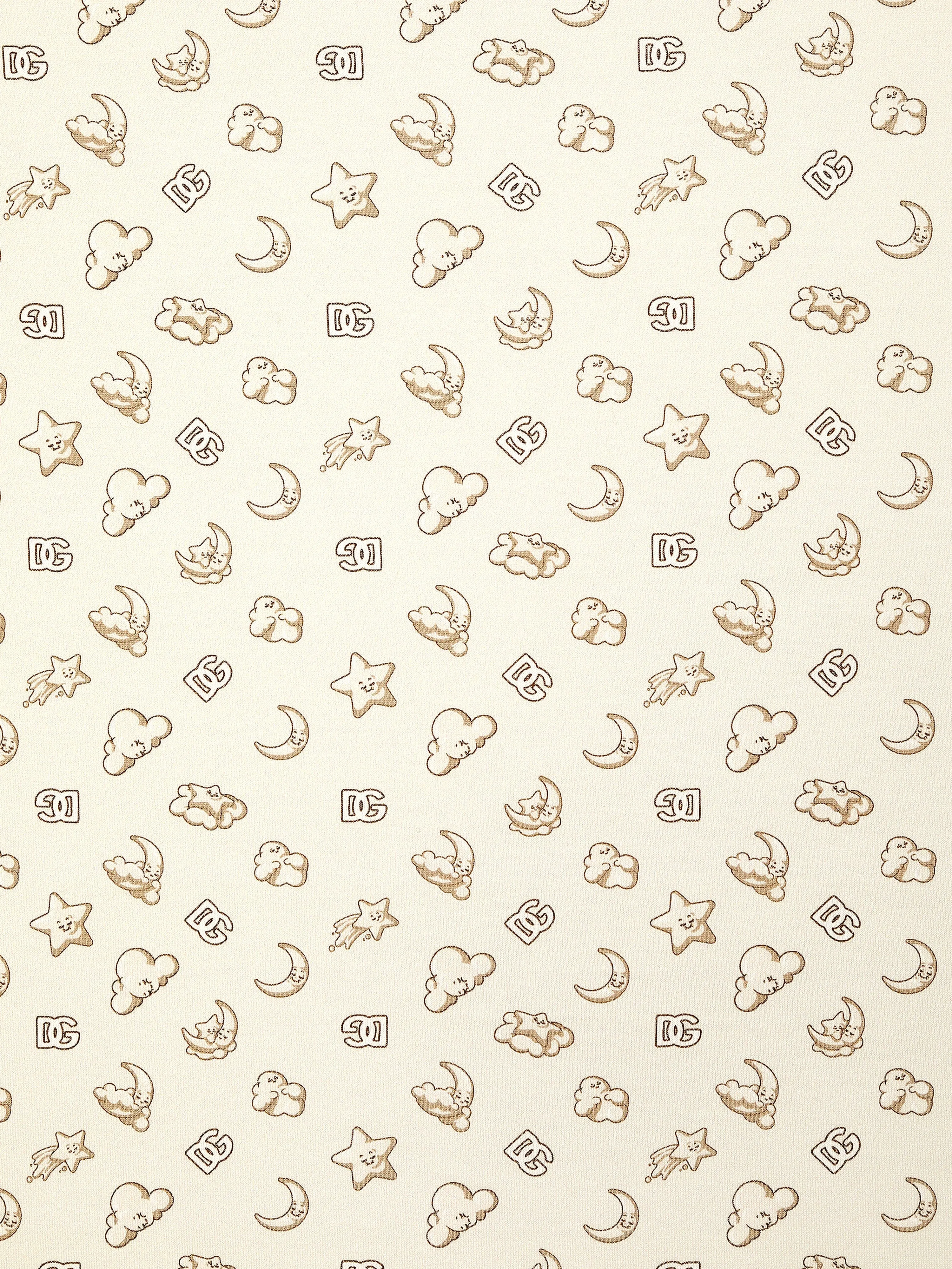 Dolce & Gabbana Baby DG Logo Blanket in Beige