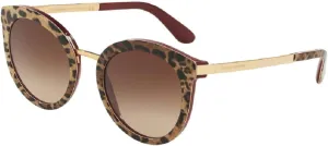 Dolce & Gabbana DG4268 Round Sunglasses For Women   BUNDLE with Designer iWear Eyewear Kit