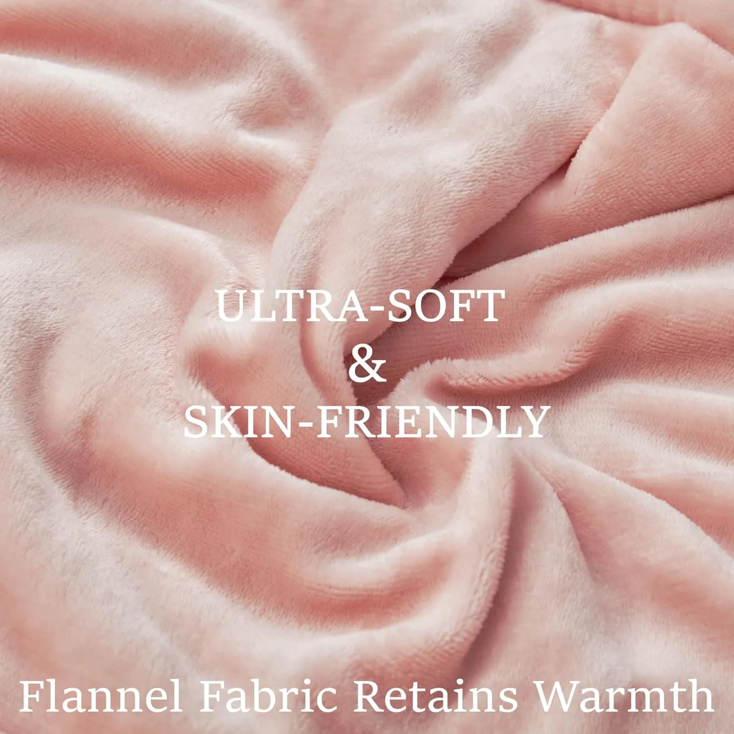 DOWNCOOL Heated Blanket, Pink Electric Blanket, Electric Throw with 1-12 Hour Timer & 10 Heat Settings, Velvet Heated Blanket with Fast Heating and Auto Shut-Off, Machine Washable(50x60 Inches)