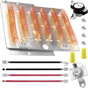Dryer Heating Element Kit 503978 61927 Compatible for speed queen/amana/maytag/crosley Dryer ADE3SRGS173TW01 ADE3LRGS171TW01 Parts,Replaces 964p3,56179,503404 by MIFLUS