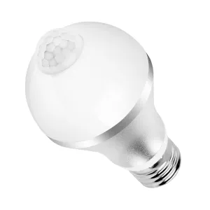 E27 Motion Sensor Light Bulb 1000LM 6500K Dust to Dawn Automatic