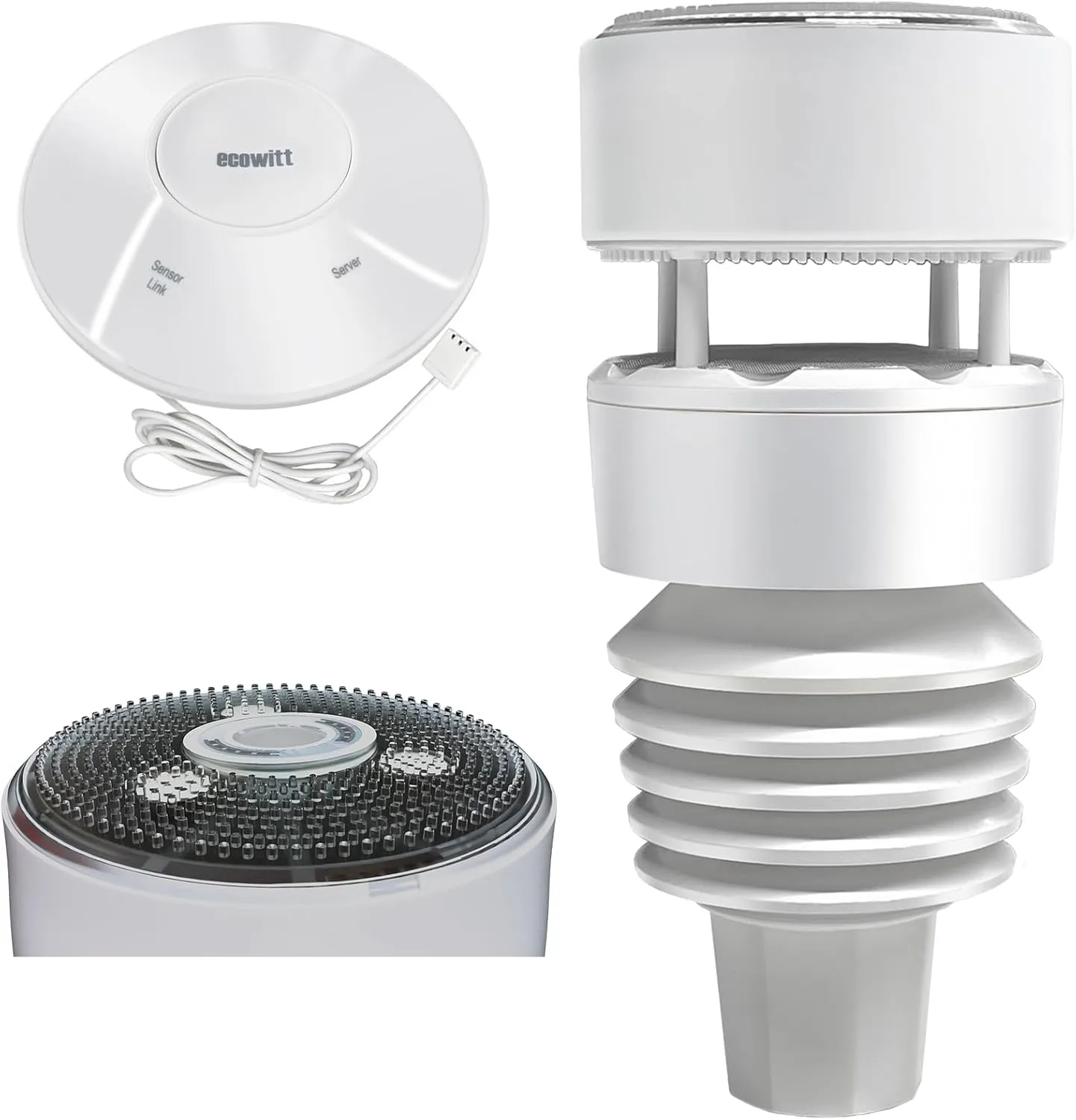 Ecowitt Wittboy Weather Station, Includes Wittboy Wi-Fi Hub and 7-in-1 Outdoor Solar Powered Weather Sensor, Supports WU/WeatherCloud/Wow/Ecowitt Weather Servers, 915 MHz