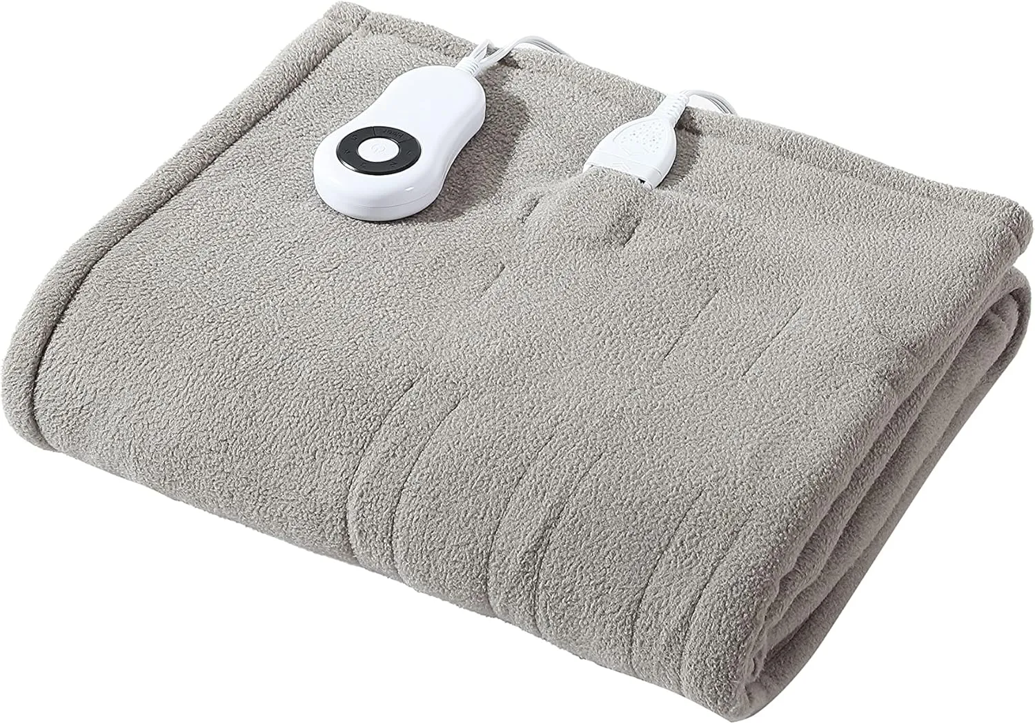 Eddie Bauer - Throw Blanket, Soft & Plush Heated Blanket, Cozy Fleece Bedding with Sherpa Reverse, 5 Heat Setting, Ash