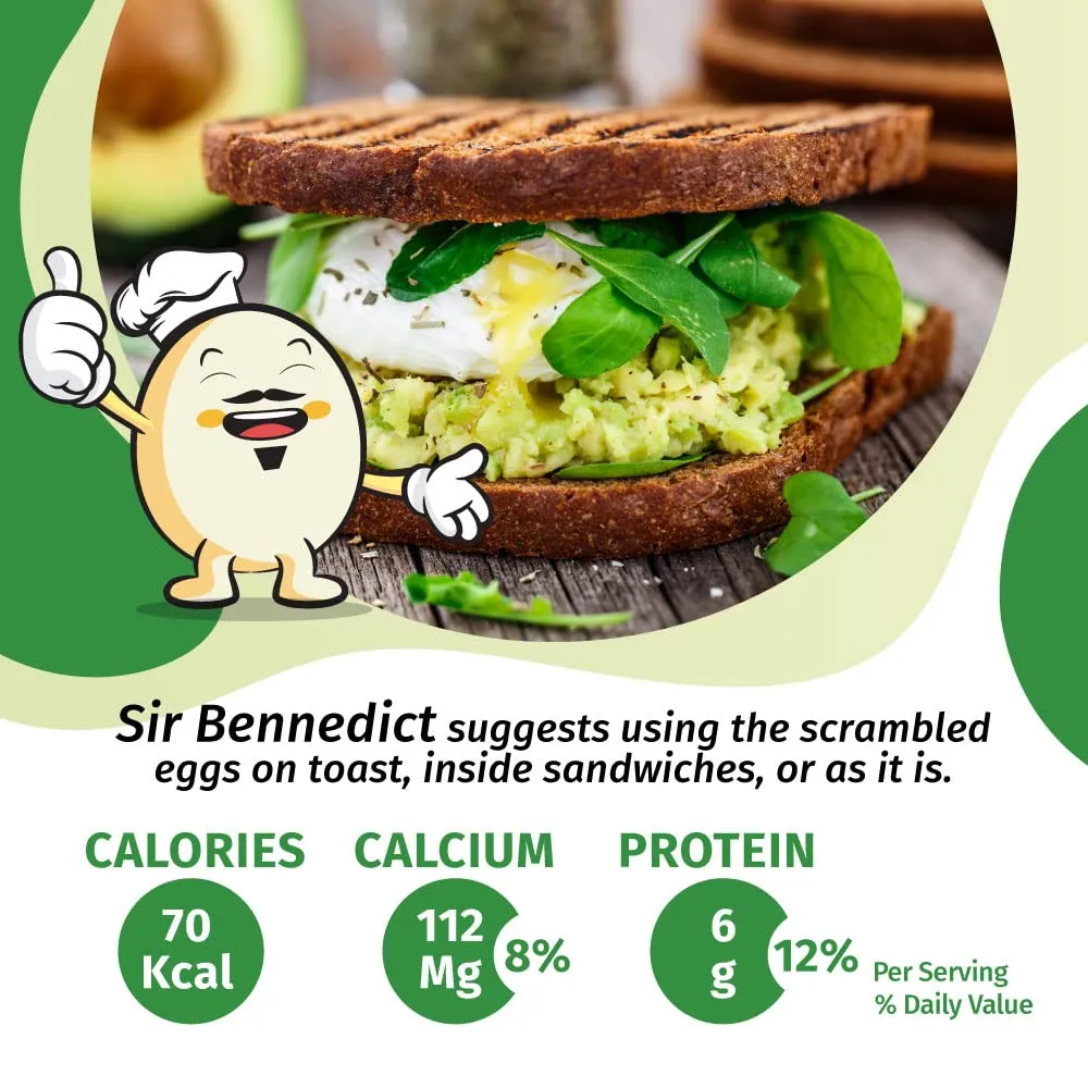 Eggylicious Egg Scramble Mix – Made w/ Hormones Free Whole Eggs/Protein Packed –Easy & Delicious Breakfast - Ideal for Outdoors/Camping/Backpacking – Preservatives Free – Easy Storing 1 lb Jar