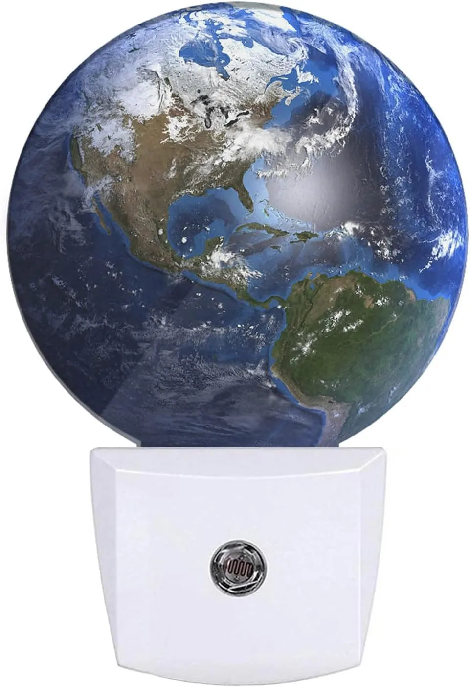 EKOBLA Earth Novelty Night Lamp Blue Planet Ocean Mountain Space Universe Night Lights Plug into Wall Auto Sensor LED for Boys Girls Men Women Home Decor Holiday Gifts