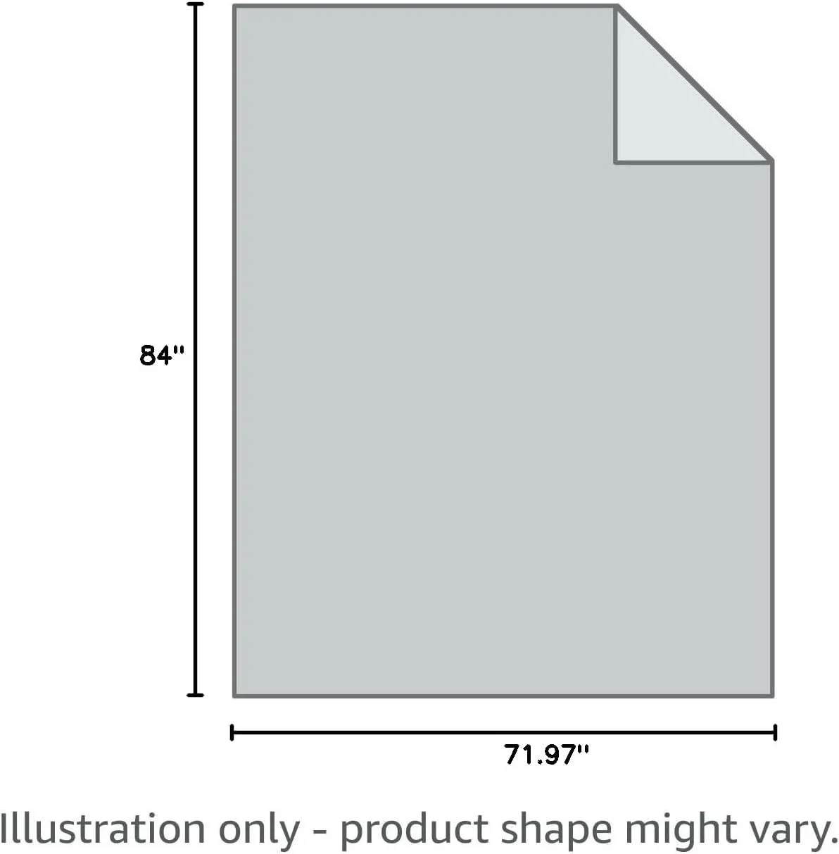 Electric Heated Blanket 72"x 84" Full Size, 4 Heating Levels and 10-Hour Auto Off, Lightweight and Breathable - Ash Grey
