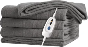 Electric Heated Blanket 72"x 84" Full Size, 4 Heating Levels and 10-Hour Auto Off, Lightweight and Breathable - Ash Grey
