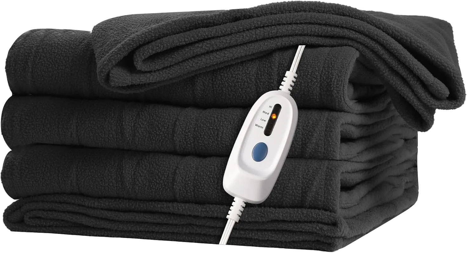 Electric Heated Blanket 72"x 84" Full Size, 4 Heating Levels and 10 Hours Auto Off, Lightweight and Breathable - Boulder Grey