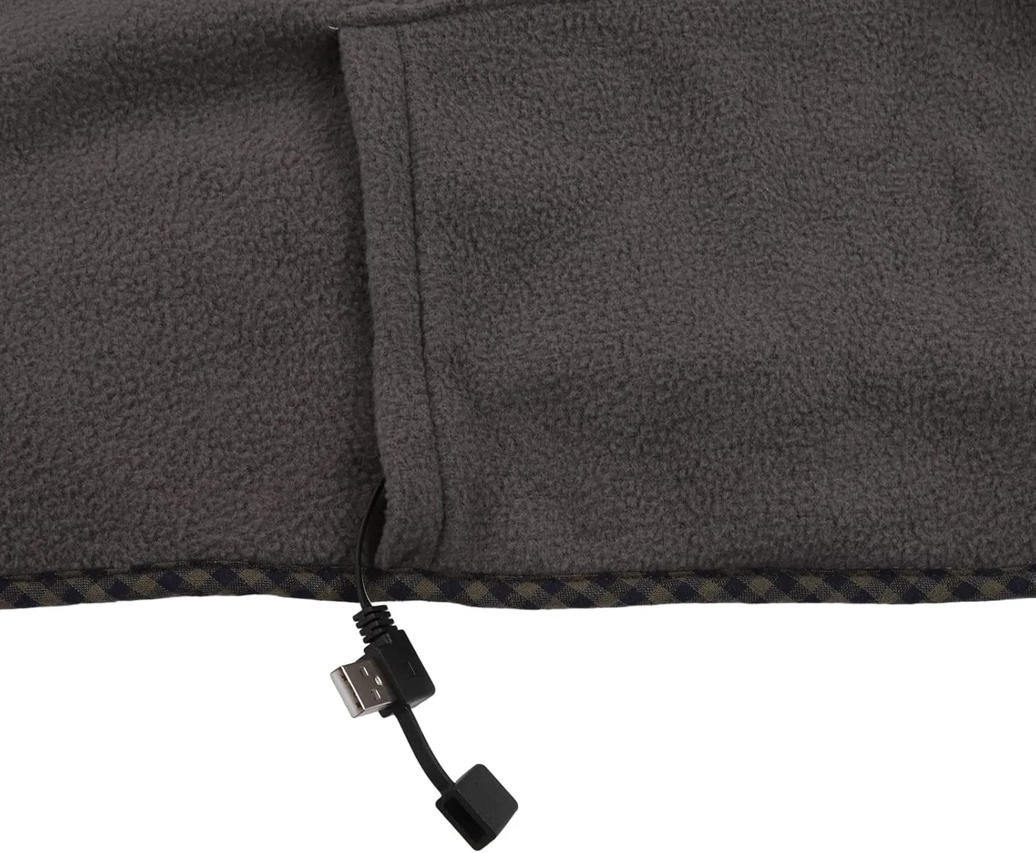 Electric Heating Pad, Portable USB Warm Shawl with Larger Heating Area for Back Pain and Cramps Relief, Fast Heating Warm Blanket for Students Office Workers (Gray Green)