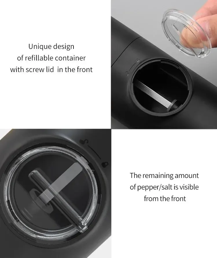 Electric Salt & Pepper Grinder Set