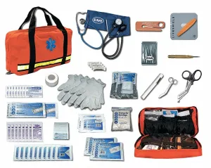 EMI Flat Pac Response Kit, Navy Blue, Survival Kit, 84 Pieces