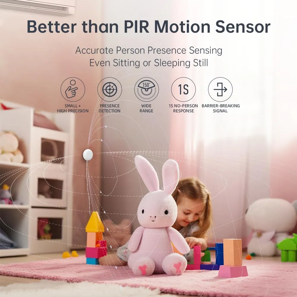 Emotion Pro Presence Sensor,24Ghz mmWave Radar Motion Sensor,Motion2MQTT Home Assistant,Compatible with Alexa and Google Home,No Hub Required (Emotion Pro 3 Pack)