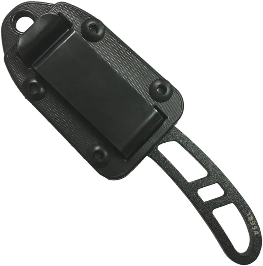 ESEE Authentic CAN-B-KIT-E Survival Knife, Sheath w/Clip Plate, Survival Kit